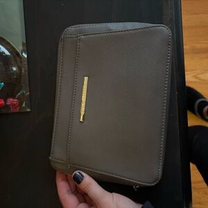 Gray Zip-Around Wallet